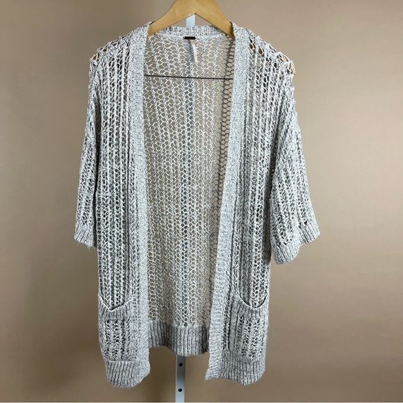 Free People Womens XS Wool Blend Knit Oversized Slouchy Cardigan Shrug Beachy - Picture 1 of 7